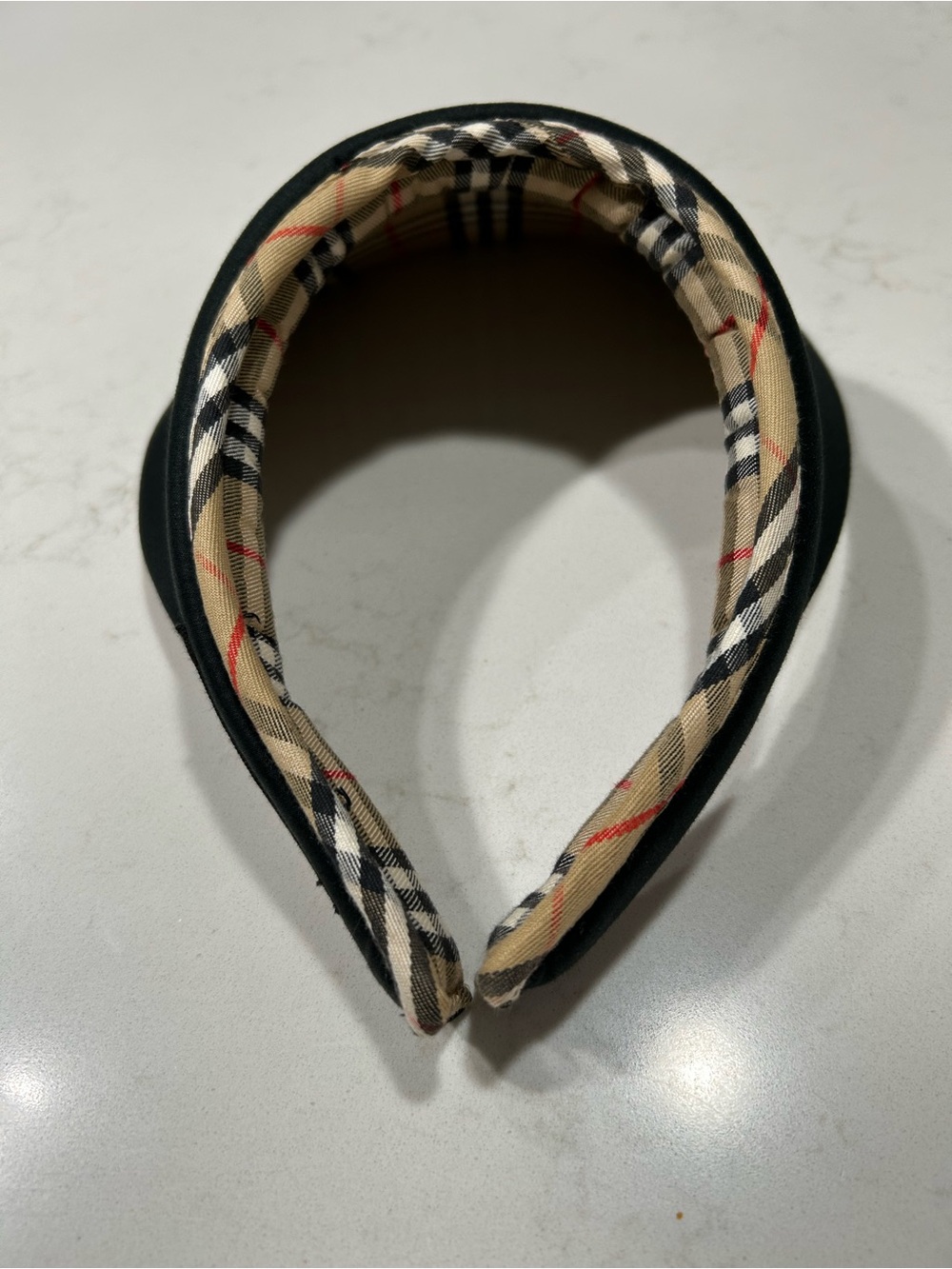 BURBERRY NOVA CHECK WITH BLACK SUN VISOR GOLF/ TENNIS. UNISEX - Picture 3 of 7